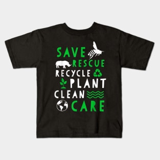 Happy Earth Day 51th nniversary Rescue Pant Goba Warmin Kids T-Shirt